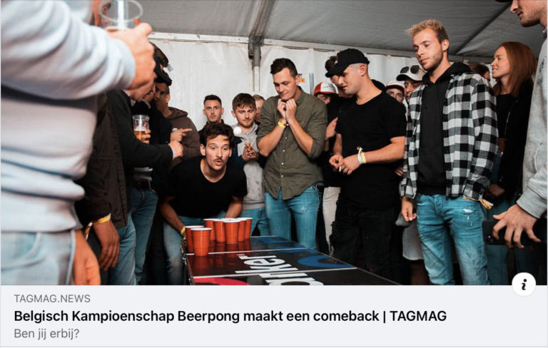 TAGAMAG - Belgisch kampioenschap beerpong maakt comback - Beats n Bots