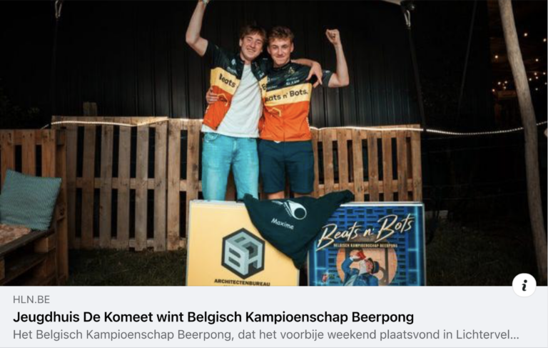 Ardooie wint Belgisch Kampioenschap Beerpong - HLN.BE